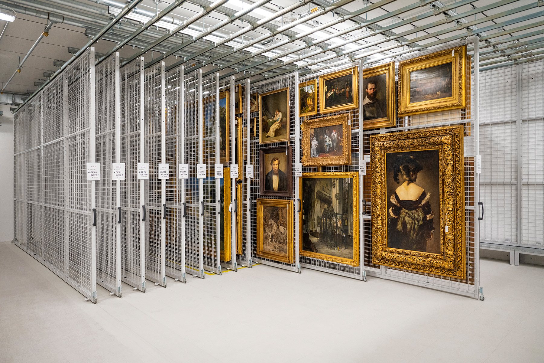 Picture racking FOREG® 3000 no Germanisches Nationalmuseum, Nuremberga