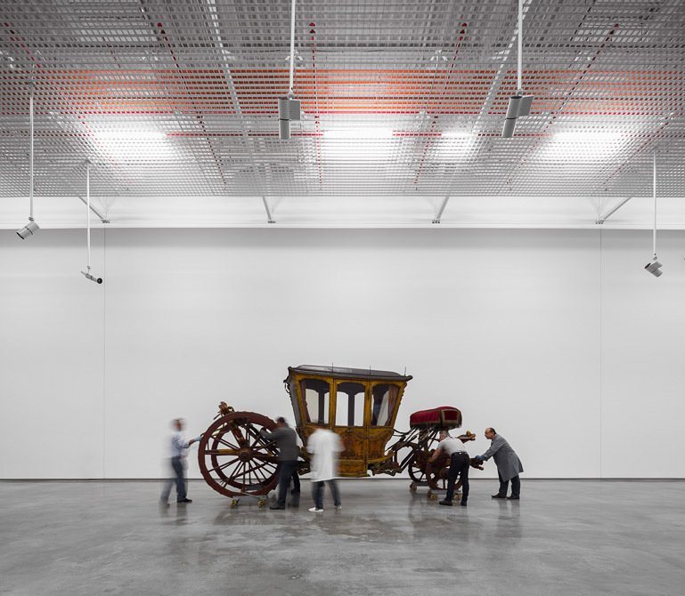 Sala de exposição do Museu Nacional dos Coches, Lisboa